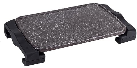 Jata GR669 Plancha de Asar de Terracota, Antiadherente, Resistencia al rayado, 1600 W, Medidas 46 x 28 cm, Resistencia en forma M, Fabricada en España, Fácil limpieza, Fabricación Artesanal