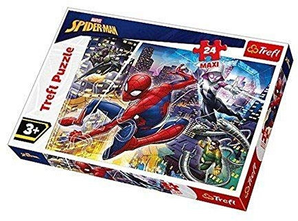 Trefl 916 14289 Unerschrockener, Marvel Spiderman EA 24 Maxiteile, für Kinder ab 3 Jahren 24pcs Maxi, Coloured