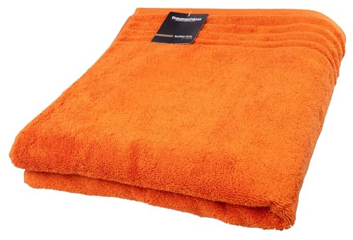 Traumschloss Frottier-Line Premium hautsympathisches Duschtuch aus Baumwolle, Farbe:orange, Größe:70x140