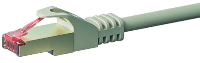 Danicom CAT 6 Netzwerkkabel LSOH - S/FTP - 1,50 Meter - Grau, POE, Ethernet, LAN, Patchkabel, Datenkabel, RJ45 - für Serverschränke, Switches, Router, Modems!