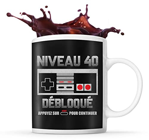 Mug Anniversaire 40 ans Gamer