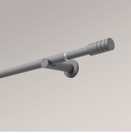 LYSEL® Set Jaspis Zylinder Stange Ø 16/19mm Steingrau, Länge: 190-340cm