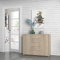 möbelando Kommode Beistellschrank Sideboard Anrichte Schrank Holzschrank Tembi V Sonoma-Eiche