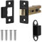 Decoranddecor 3 Inch Tubular Mortice Latch for Internal Doors, Fire Rated (1 Pack, 57-76mm, Matt Black)