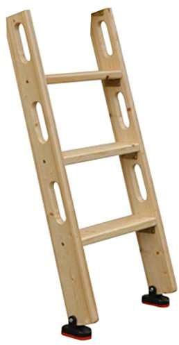 Hochbett Leiter Retro Holz Wohnmobil Etagenleiter - Home Loft Dorm Farm Kurze Etagenbettleiter mit Griff, 39/49/59 Lange Trittleiter für Wohnwagen (Size : 3 Step 100cm/39)