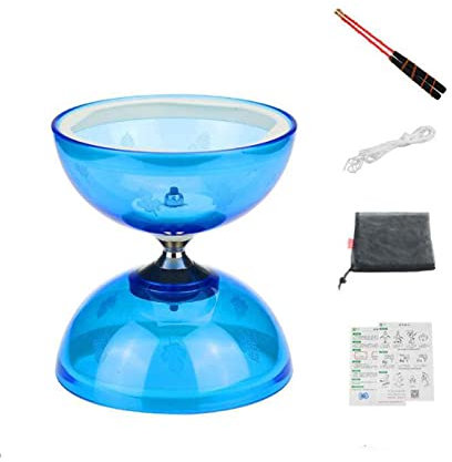 HH-CC Chinesisches Yoyo Diabolo 3 Lager Diabolo Party Camping Fun Games - Grün,B