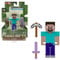 Minecraft Action Figures & Accessories Collection, 3.25-in Scale with Pixelated Design (Characters May Vary), HTN05
