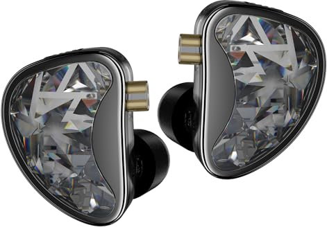 EZEAR KZ AS24 - Auricolari in-ear, 12 unità BA su ogni lato, auricolari KZ Monitor HiFi IEM, per musicisti IEM, bassi profondi, adatti per Bass Pop ACG (versione Super Bass, senza microfono)