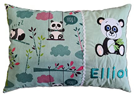 Kissen mit Namen, Schmusekissen Panda