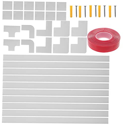 Gatuida Floor Cable Protective Cover Cable Hider Raceway Kit Pvc Trunking Wire Hider Cover Cord