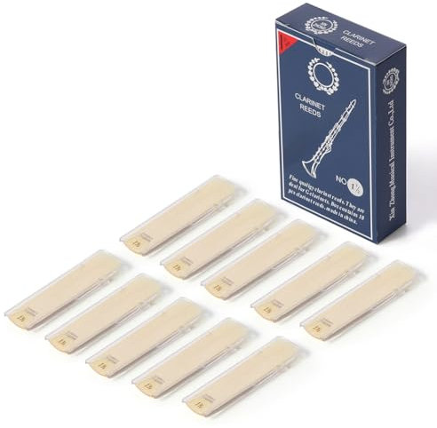 10 Stück Klarinettenblätter für Klarinetten-Instrumente, Ersatzteile, Härte 1,5