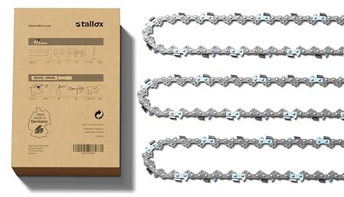 tallox Lot de 3 chaînes de tronçonneuse 1/4 1,1 mm, 72 maillons entraîneurs, épée version 2024, bras anti-retour, compatible avec STIHL MSA 200, 220 35 cm