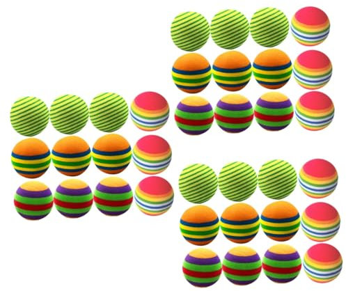 BESPORTBLE 36 STK Eva Kugel Übungsbälle Fans Bulk-Baseballs Fahrradsitz für Kinder fitnessball gymnastikballe Katzen Spielzeug+ Haustier spielt Bälle lustiger Ball drinnen Golf Katzenball