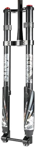 Bicicletta da Montagna Fat Bike Forcella Anteriore 20 24 26 Pollici Universale Sospensione Pneumatica Forchetta 1-1/2 Conico Viaggio 160mm Passante 15×110mm Smorzamento