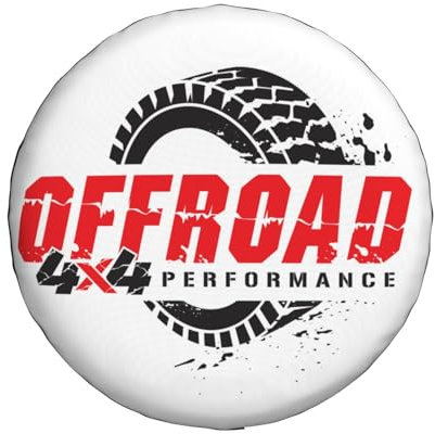 Housse de roue de secours universelle de rechange, tout-terrain, 4 x 4 Adventure - Étanche et anti-poussière - Pour remorque, camping-car, SUV, voiture tout-terrain - 43,2 cm