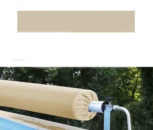 Swimming Pool Cover, Open Air Swimming Pool Roll Cover, Ground Swimming Pools Cover, Pool Solar Blanket Roller Reel Cover (18ft)