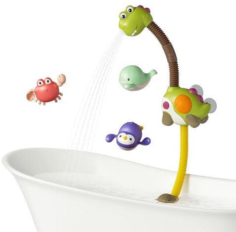 TUMAMA Badespielzeug Baby ab 3 Jahre, Kinderdusche Badewannenspielzeug ab 3 4 5 6 Jahr mit 3 Aufzieh Spielzeuge, Wasserspielzeug Kinder Dusche Für Die Wand, Badewanne Wasser Spielzeug