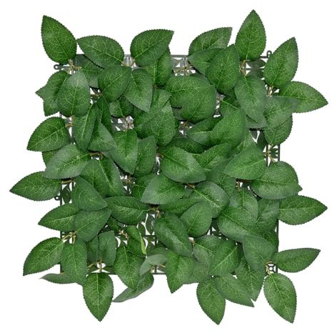 KARAT Pflanzenwand 33 x 33 cm – Stilvolle Raumdekoration mit großen Rosenblättern - Elegante Wandgestaltung für EIN naturnahes Ambiente (Big Rose Leaf)