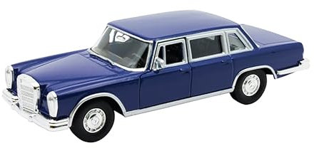 Mercedes-Benz 600 1963 Modellauto aus Metall Modell Auto mit Rückzugmotor Spielzeugauto Welly 4-Varianten 32 (Blau)