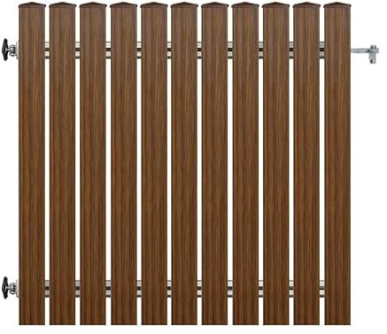 BAUER - Gehtür Bausatz H=100cm, B=100cm, ohne Pfosten Eiche-Rustikal