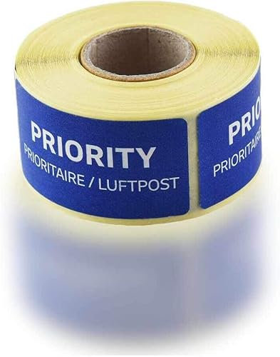 10-500 Stück PRIORITY- LUFTPOST Sticker, Aufkleber - PRIORITAIRE - Par AVION NEU elpohl® (250 Stück)