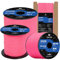 Abma Cord Paracord 3mm 15M 100% Nylon Seil Paracord 425 Typ II Schnur mit 3 Kern für Basteln, Camping, Survival - Max. 192kg (425lbs) - Neon Pink