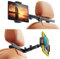 Car Headrest Tablet Holder Mount,iPad Holders Back Seat for Kids[Extension Arm]Adjustable Backseat Phone Holder for Car Seat,with iPad Pro Air Mini/Amazon Fire/Switch/iPhone All 4.7-12.9Devices