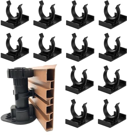 12 clips para zócalos de cocina, fijación para zócalos de cocina, conectores para zócalos de cocina, soporte para zócalos de cocina, soporte para pies de cocina de 26 – 28 mm