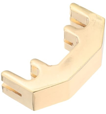 Goldener Geigenübungsdämpfer aus Metall für 1/2 und 4/4 Violine | Tragbar, Geräuscharm, Einfache Montage, Zubehör für Musikinstrumente, Geigenteile, Robust