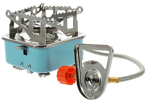 DIYEAH Horno de gas portátil pequeña estufa de gas estufa de plegable para de para caminatas al aire libre mini cocina de portatil s de campamento planchar Verde