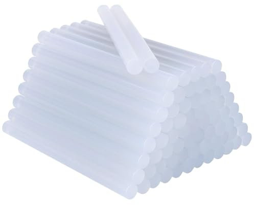 SATARGO Hot Glue Sticks, 7mm x 100mm, 100-Pack, Compatible with Mini Glue Guns, for Crafts and DIY
