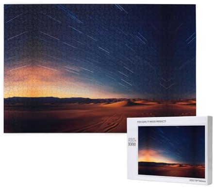 Poezjzw Oasis Puzzle für Erwachsene, 1000 Teile, Holzpuzzle für Familie, Freunde, Heimdekoration, Wandkunst, 75 x 50 cm