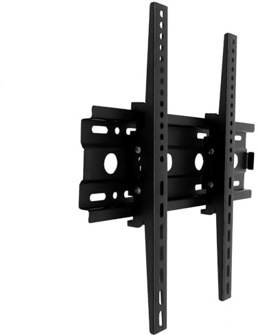 HOOWIFFY Heavy Duty Tilting Tv Wall Mount Bracket with Steel Plate Construction and Easy Installation for Living Room and Bedroom Tvs, Adjustable Low Profile Wall Rack