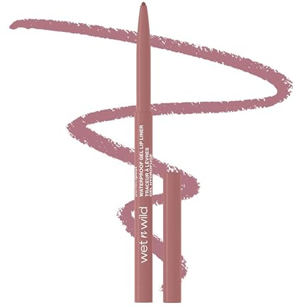 wet n wild Perfect Pout Gel Lip Liner, Highly Pigmented Lip Pencil with Semi-Matte Finish, Shapes and Sculpts Lips, Bare to Comment