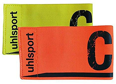 Uhlsport Spielführerarmbinde-1006750010001 Armbinden, Fluo gelb/Schockred, XXS