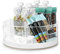YouCopia Küchenschrank-Organizer, Drehteller Crazy Susan Plattenspieler, Kunststoff, Weiß, with 3 Removable Bins