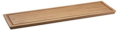 Rösle Servierbrett, Hickoryholz, rundumlaufende Griffmulde, rutschfeste Gummifüße, 70 x 20 x 2,5 cm