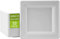50-Piece Party Essentials 6 Inch (15cm x 15cm) Hard Compostable Square Plates (50 pcs) Sugarcane Fiber (Bagasse) - 6 Inch (15cm Square)