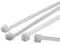 All Size 100x Releasable/Reusable Cable Ties Black Natural Zip Tie Wraps (100mm x 3.6mm, Natural/White)