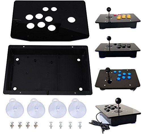 Bewinner 30 x 20 cm DIY Machine Joystick Panel Acrílico Soporta Varios Juegos Clásicos para Android PC