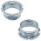 2x Schraubring 20,8 x 2mm für Halogenfassungen G9 / GY6,35 / GU4 / GU5,3 Metall verzinkt ø 27x11mm Gewinderinge Silber