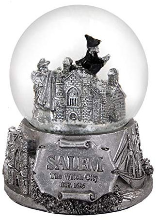 Americaware Schneekugel Salem Massachusetts Hexe, 65 mm, Classic, Glas, klar