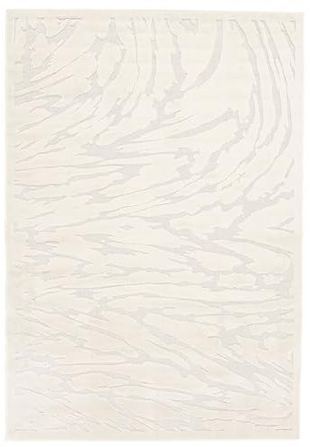 RugVista Sierra, Teppich, Moderne Teppiche, 230 x 160 cm, Rechteckig, Niedriger Stapel, Nur chemische Reinigung, Oeko_tex_100, Cremeweiß