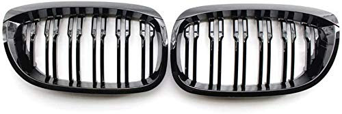 2003–2005 E46 2-Türer Coupé Facelift glänzend schwarz Doppellinien Nieren Frontgrill Grills Paar