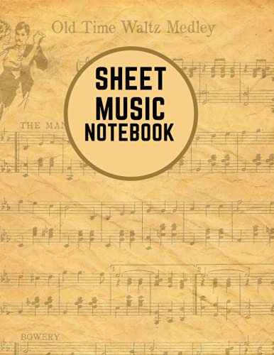 Sheet Music Notebook: Music Blank Sheet Manuscript Reference Sheet 120 Pages