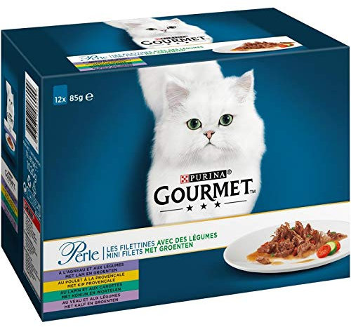 PETCARE Gourmet - Perle Les Filettines avec Légumes 1020G - (Lot De 3)