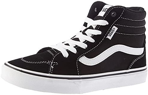 Vans Unisex Kinder Filmore Hi Sneaker Filmore Hi Trainers, (Suede/Canvas) black/white, 28 EU