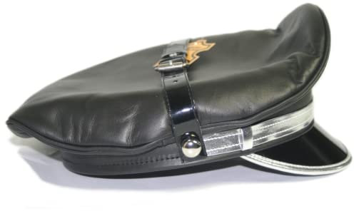 sn Muir Cap aus echtem Leder, Schwarz Gr. 60, Schwarz