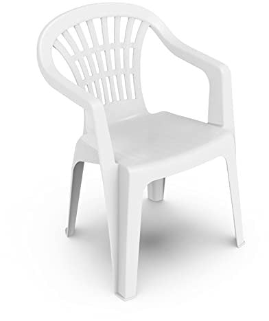 PENGO Lyra Monoblock Armchair in Plastic, White