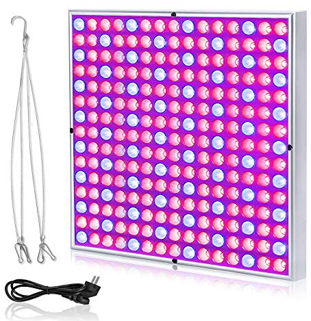 NAIZY 45W Pflanzenlampe 225LEDs Pflanzenleuchte LED Pflanzenlicht Rot&Blau vollspektrum Wachstumslampe 1.5m Kabellänge Innengarten Wachsen-Hängeleuchte, 310 * 310 * 35mm
